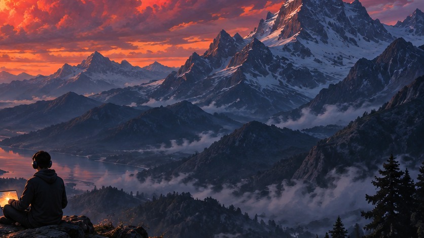 Mountain ridges